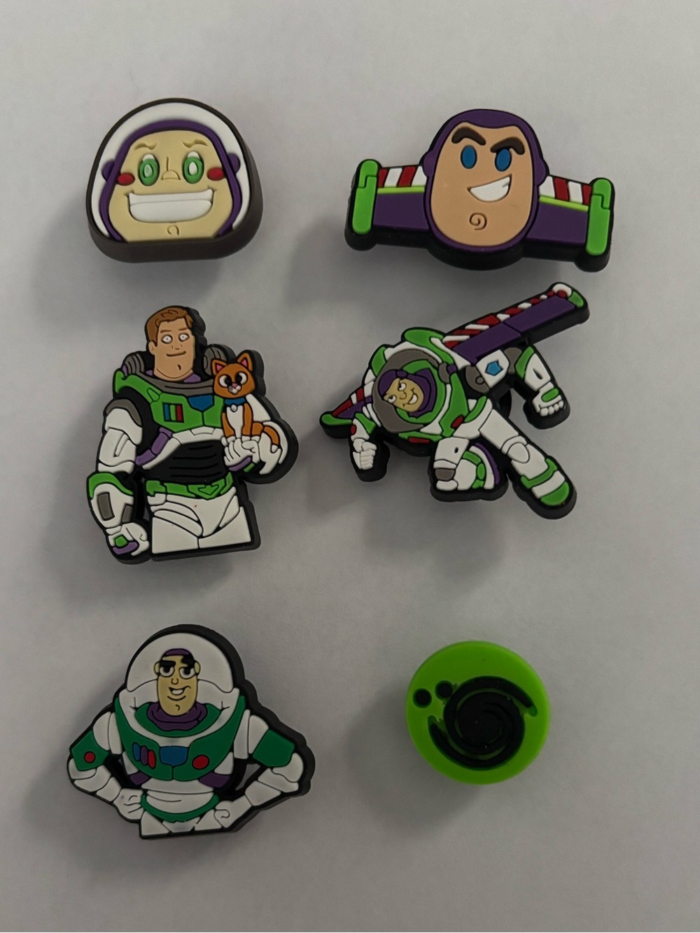 Buzz Lightyear Green Toy Shoe Charms - Kids Accessories